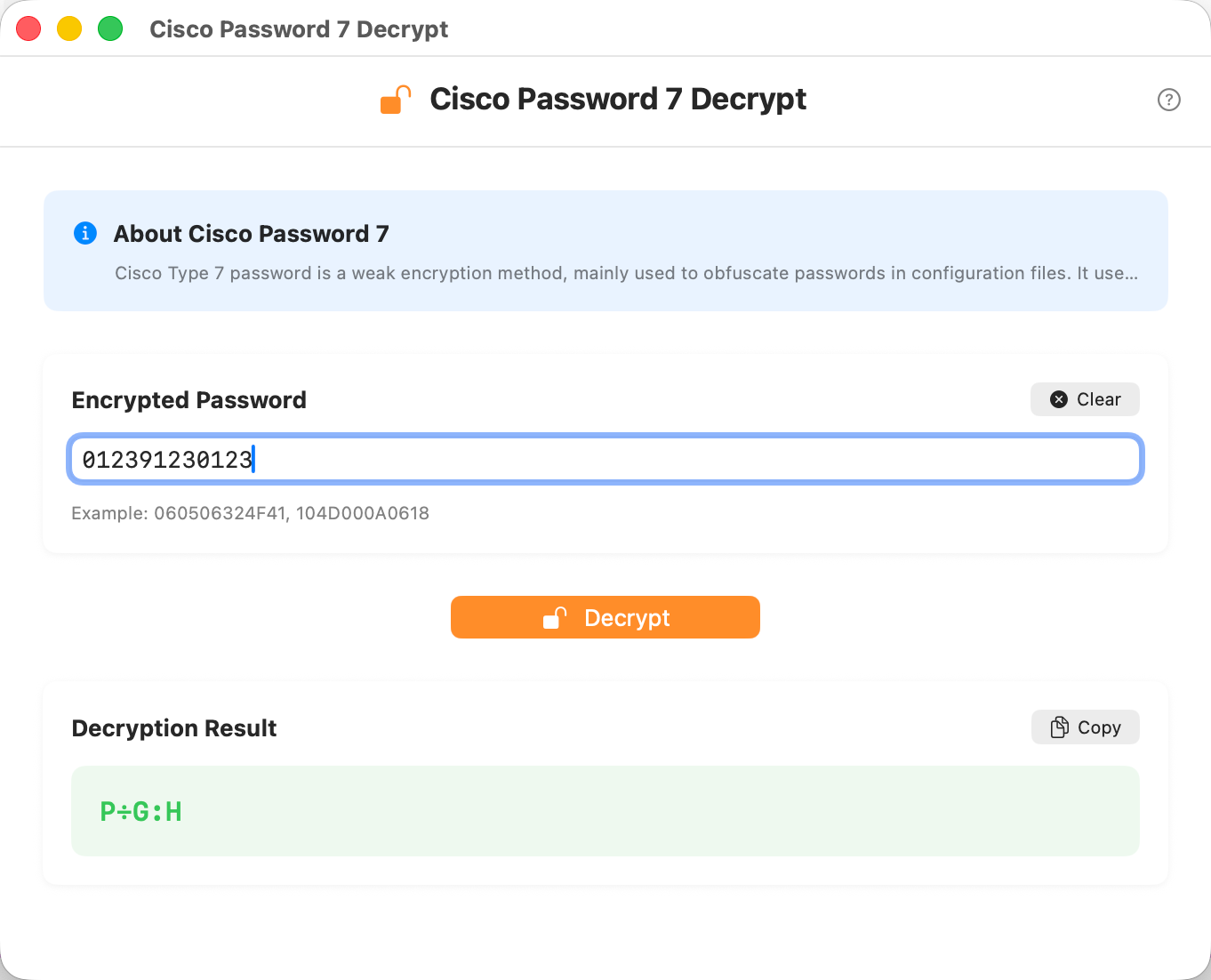 Cisco Password
